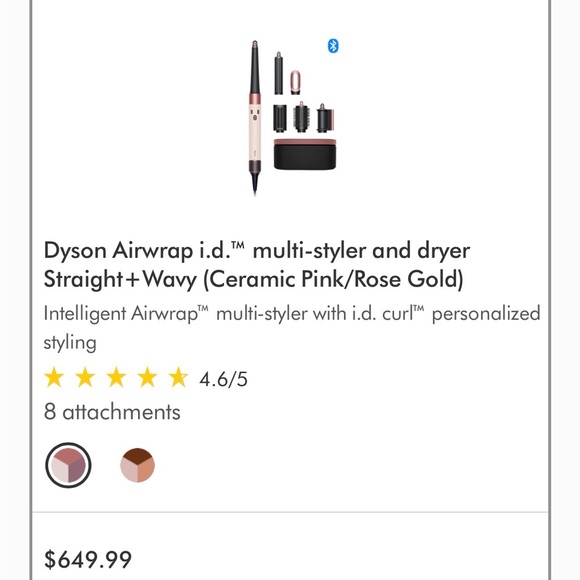 Dyson Black and Pink Hair Styling Case - Picture 6 of 6